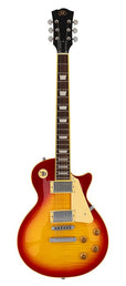 LP Std. style electric guitar, mahagony body, flamed maple top, set neck, cherry sunburst