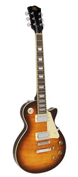 LP Std. style electric guitar, mahagony body, flamed maple top, set neck, tobacco sunburst