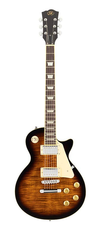 LP Std. style electric guitar, mahagony body, flamed maple top, set neck, tobacco sunburst