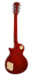 LP Std. style electric guitar, mahagony body, flamed maple top, set neck, trans. Wine red