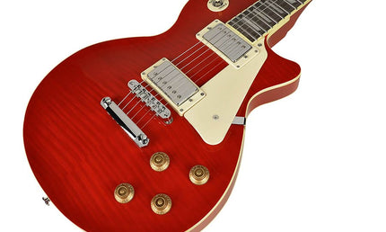 LP Std. style electric guitar, mahagony body, flamed maple top, set neck, trans. Wine red