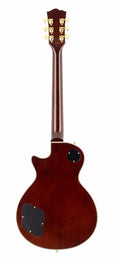 LP Custom style electric guitar, mahagony body, quilted maple top, set neck, tobacco sunburst