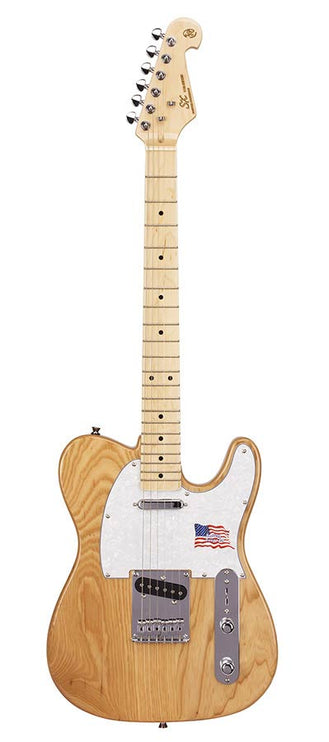 ASH Series Teaser style electric guitar, American swamp ash, maple fb, natural