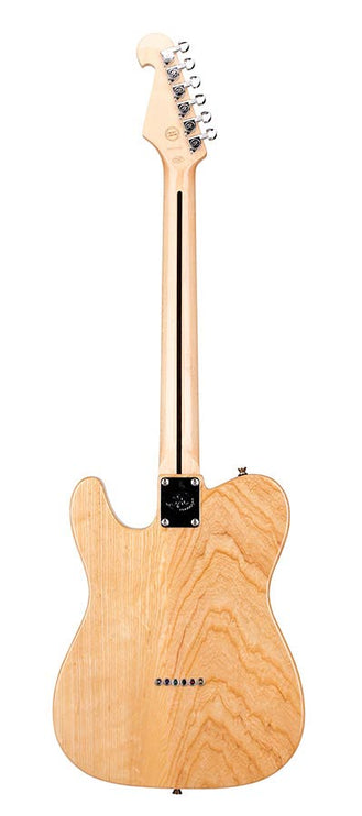 ASH Series thinline Teaser style electric guitar, American swamp ash, maple fb, natural