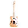 ASH Series thinline Teaser style electric guitar, American swamp ash, maple fb, natural