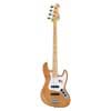 J-style electric bass guitar, American alder, natural