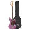 J-style electric bass guitar, midnight purple, with gig bag