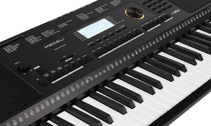 keyboard, 61 touch sensitive keys, 2 x 10 watt