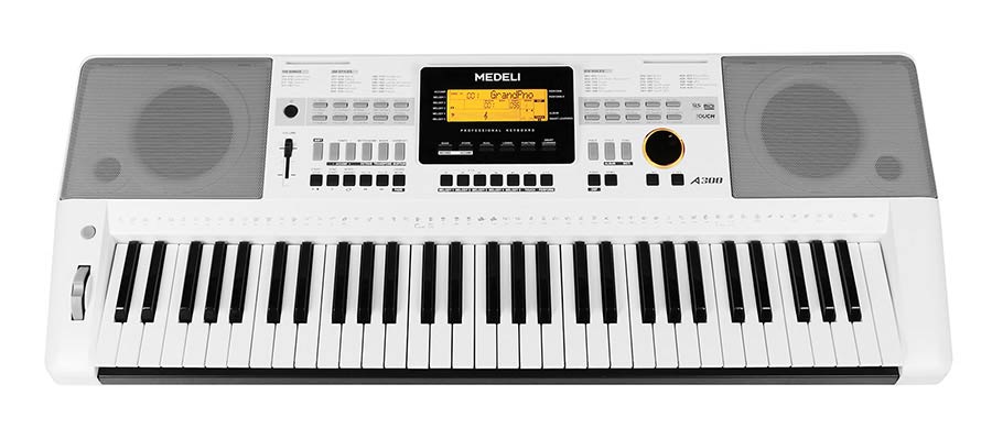 keyboard, 61 touch sensitive keys, 2 x 35 watt - white