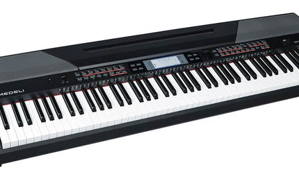 digital stage piano with accompaniment, 88 keys hammer action (K6), 2 x 20 watt - black