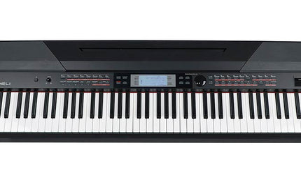 digital stage piano with accompaniment, 88 keys hammer action (K6), 2 x 20 watt - black