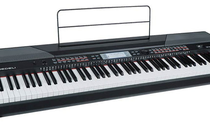 digital stage piano with accompaniment, 88 keys hammer action (K6), 2 x 20 watt - black