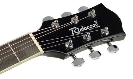 Richwood - Ra-12-Cebk - Acoustic Guitar – Heads, Black