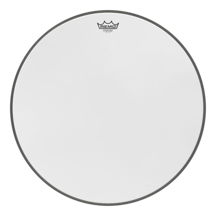 Remo - P3-1822-WS - 22" POWERSTROKE 3 WHITE SUEDE