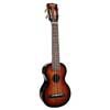 soprano ukulele, concert scale neck, 3 tone sunburst, with bag