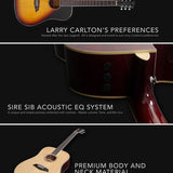 Sire Guitars - A3dsvs - Acoustic Dreadnought Guitar with Sib Electronics – Vintage Sunburst