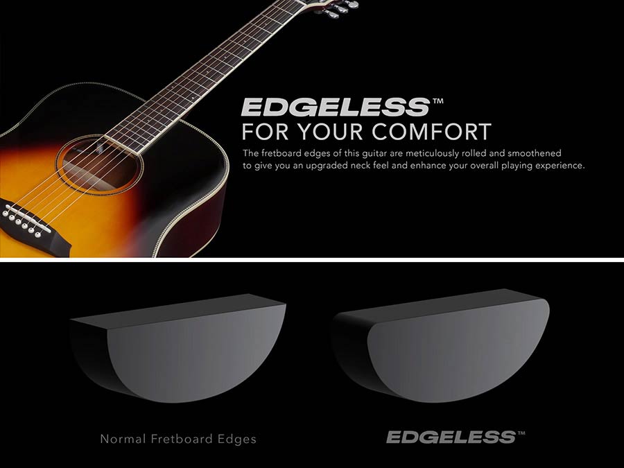 Sire Guitars - A3dsvs - Acoustic Dreadnought Guitar with Sib Electronics – Vintage Sunburst