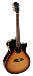 acoustic grand auditorium guitar with SIB electronics and cutaway, sunburst