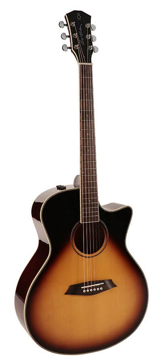 Sire Guitars - A3GSVS - acoustic grand auditorium guitar with SIB electronics and cutaway – Cutaway, Sunburst