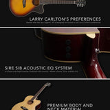 Sire Guitars - A3gsvs - Acoustic Grand Auditorium Guitar with Sib Electronics and Cutaway – Sunburst
