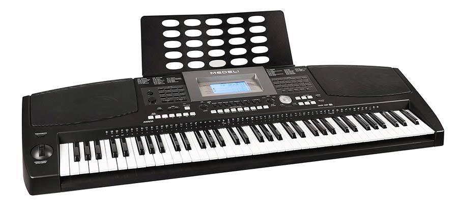 keyboard, 76 touch sensitive keys, 2 x 40 watt