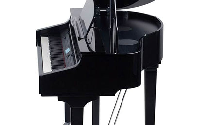 digital baby grand piano, 88 keys graded hammer action, triple sensor (K8), 2 x 100 watt - black