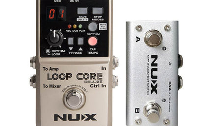 loop pedal bundle LOOP CORE DELUXE, with NMP-2 footswitch(Looper)