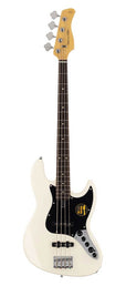 4-string active bass guitar antique white