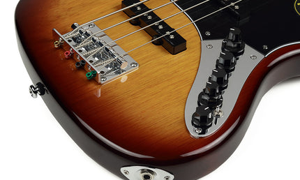 4-string active bass guitar tobacco sunburst