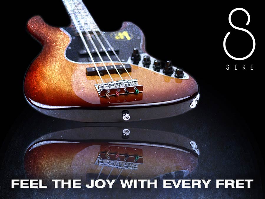 Sire Basses - V3+ 4/ts - 4-String Active Bass Guitar – Tobacco Sunburst