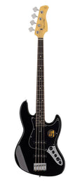 4-string active bass guitar black