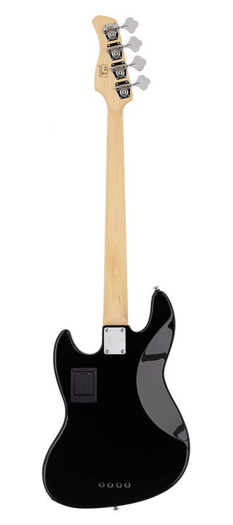 4-string active bass guitar black