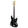 4-string active bass guitar black