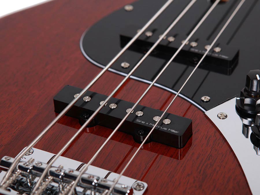 Sire Basses - V3+ 4/ma - 4-String Active Bass Guitar Natural Mahogany – Natural