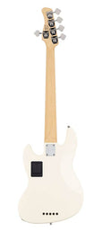 5-string active bass guitar antique white