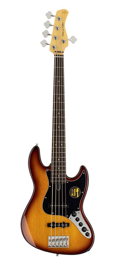 Sire Basses - V3+ 5/TS - 5-string active bass guitar tobacco sunburst – Tobacco Sunburst