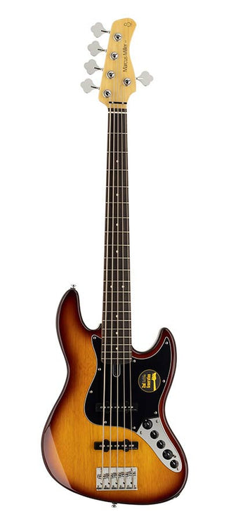 Sire Basses - V3+ 5/TS - 5-string active bass guitar tobacco sunburst – Tobacco Sunburst