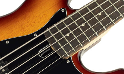 5-string active bass guitar tobacco sunburst