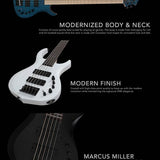 Sire Basses - M2+ 4/tbk - 4-String Active Bass Guitar – Transparent Black