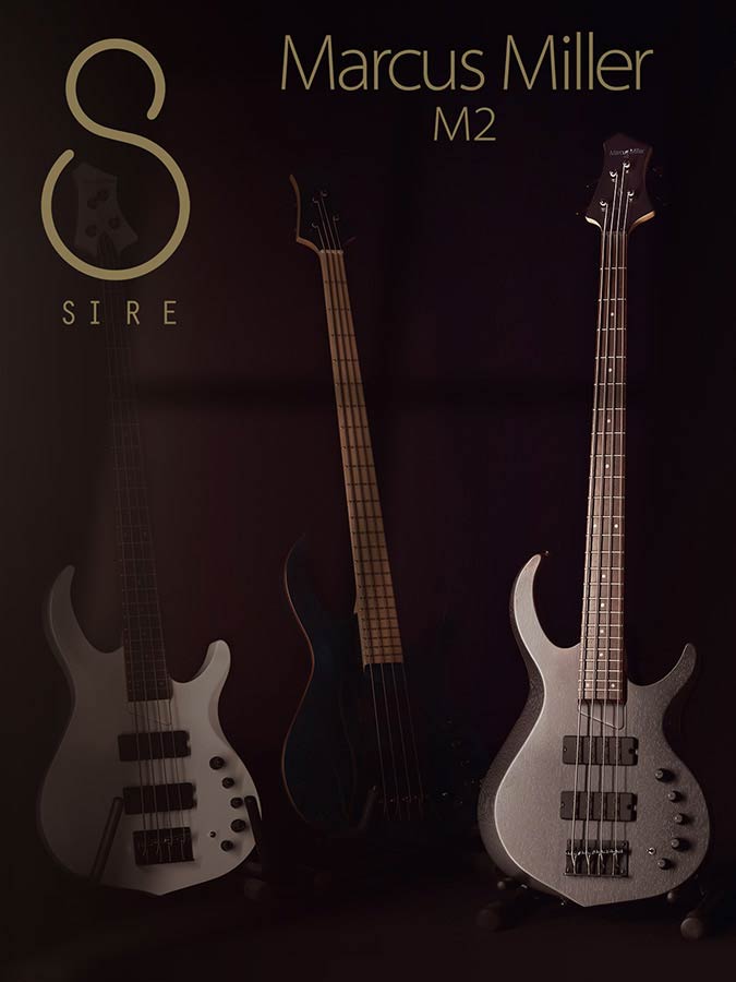 Sire Basses - M2+ 4/tbk - 4-String Active Bass Guitar – Transparent Black