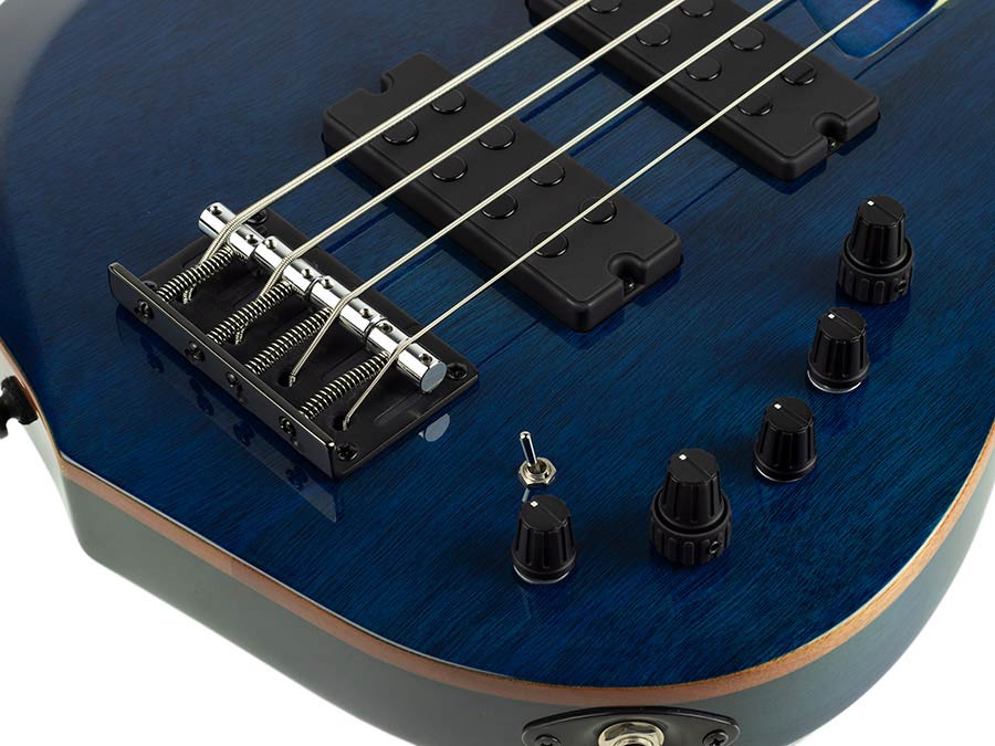 Sire Basses - M2+ 4/tbl - 4-String Active Bass Guitar – Transparent Blue