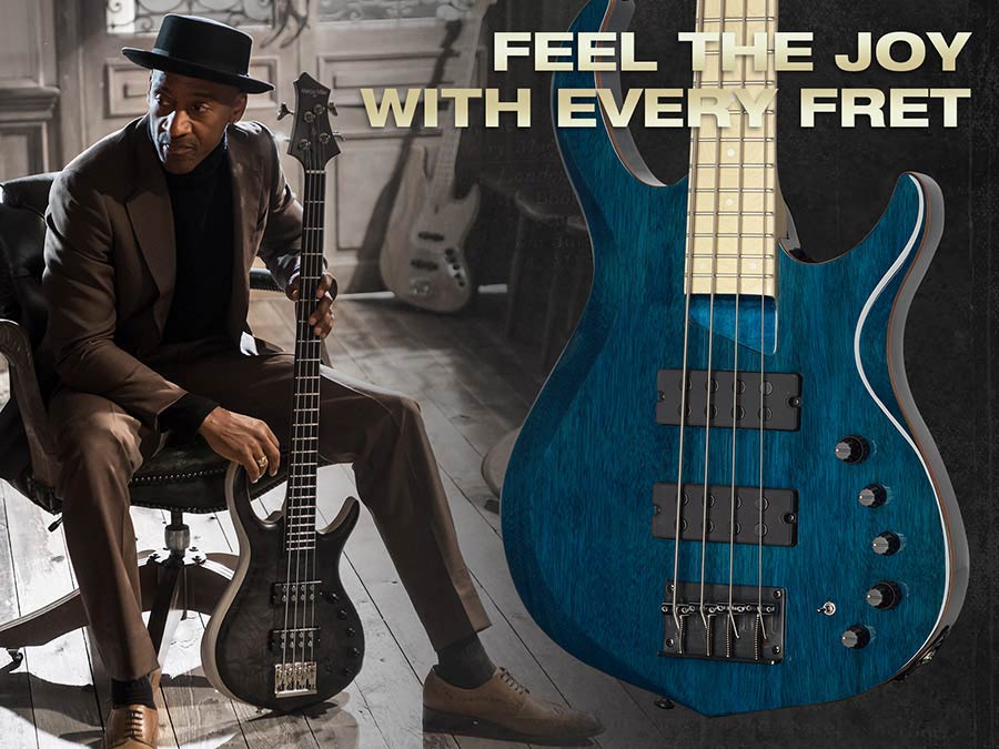 Sire Basses - M2+ 4/tbl - 4-String Active Bass Guitar – Transparent Blue