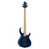 4-string active bass guitar transparent blue