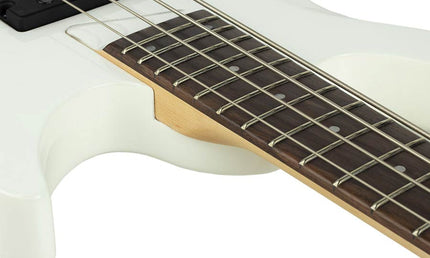 4-string active bass guitar white pearl