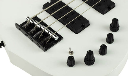 4-string active bass guitar white pearl