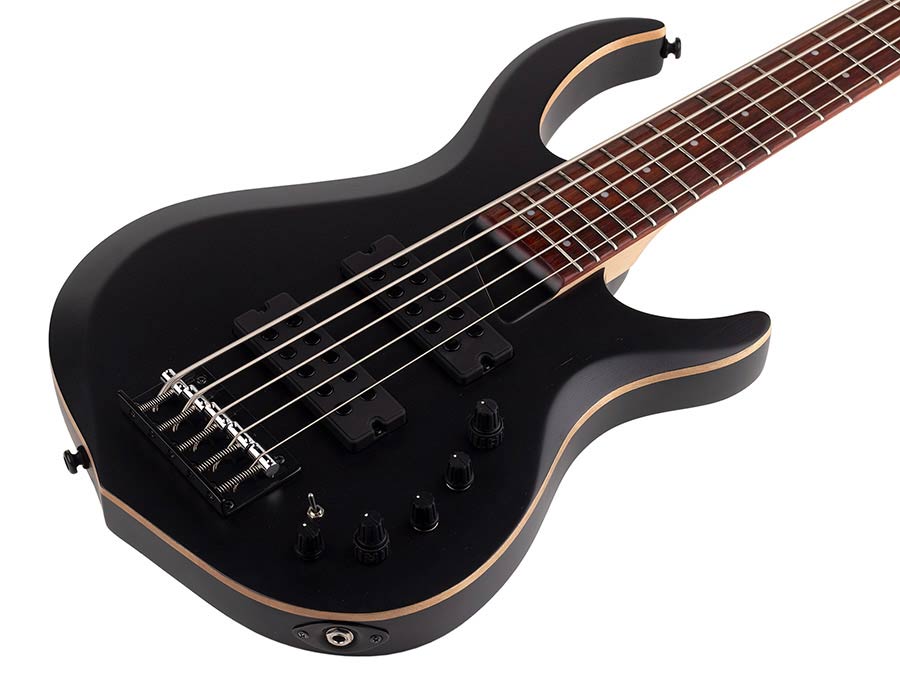 Sire Basses - M2+ 5/tbk - 5-String Active Bass Guitar – Transparent Black