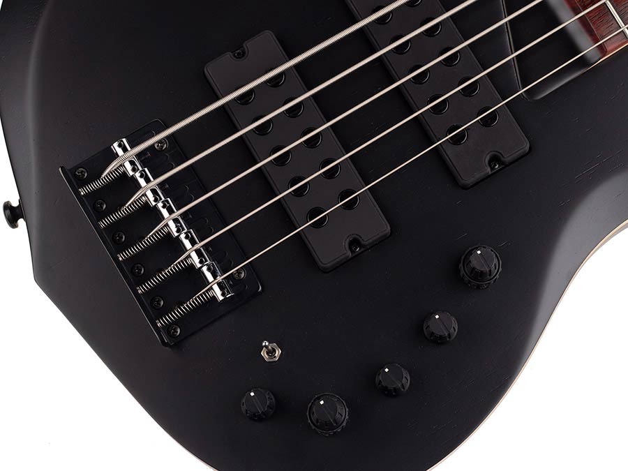 Sire Basses - M2+ 5/tbk - 5-String Active Bass Guitar – Transparent Black