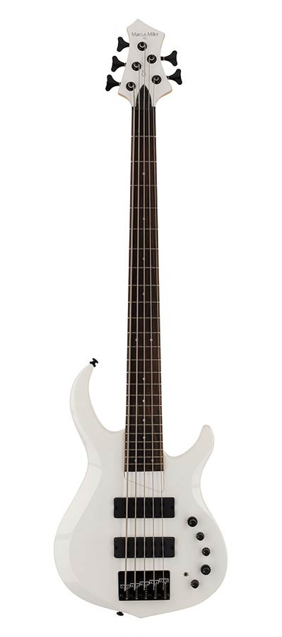 Sire Basses - M2+ 5/WHP - 5-string active bass guitar white pearl – Guitar White