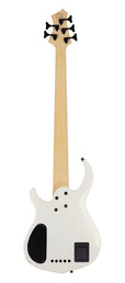 5-string active bass guitar white pearl