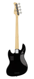 alder 4-string active bass guitar black